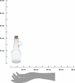 Sæt med 2 GLAS FLASKER til olie og eddike med kork 2x250 ml Best
