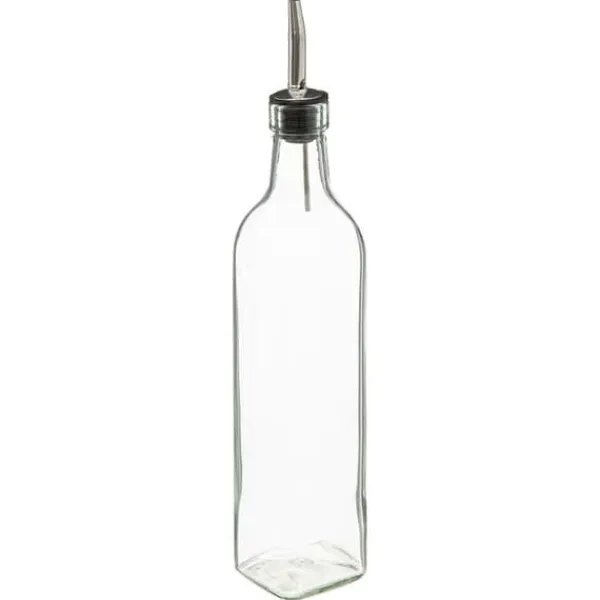 Sæt med 2 glas olivenolieflasker med bambusbund Clearance