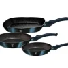 SÆT MED 3 GRANITPANDER 20/24/28CM BERLINGER HAUS BH-6140 AQUAMARINE Discount
