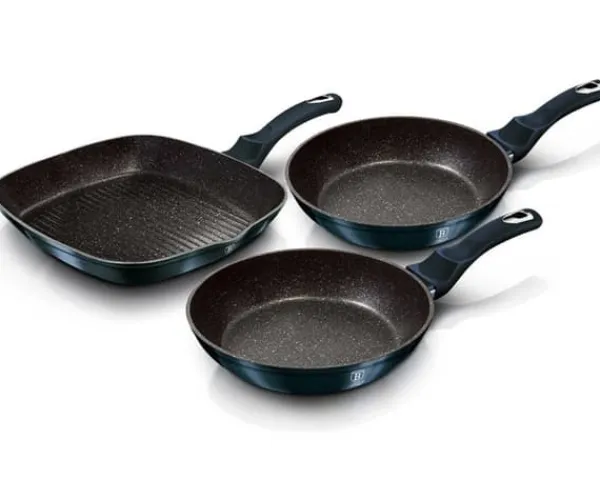 SÆT MED 3 GRANITPANDER 20/24/28CM BERLINGER HAUS BH-6140 AQUAMARINE Discount