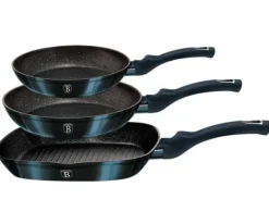 SÆT MED 3 GRANITPANDER 20/24/28CM BERLINGER HAUS BH-6140 AQUAMARINE Discount