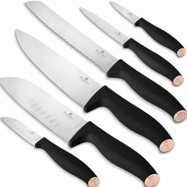 Sæt med 6 køkkenknive BERLINGER HAUS Black Rose BH-2949 Clearance