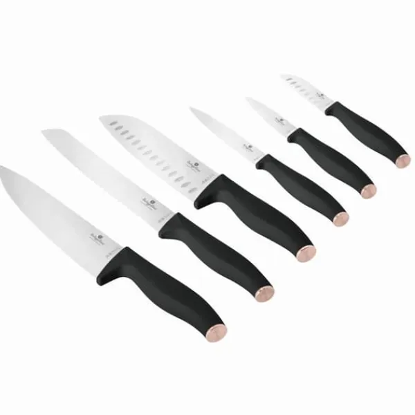 Sæt med 6 køkkenknive BERLINGER HAUS Black Rose BH-2949 Clearance