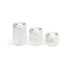 Opbevaringsdåser>Sæt med 3 termokande - LIVOO - MEN401 - 400 ml, 800 ml og 1,2 L - Borosciliatglas - Tåler fryser