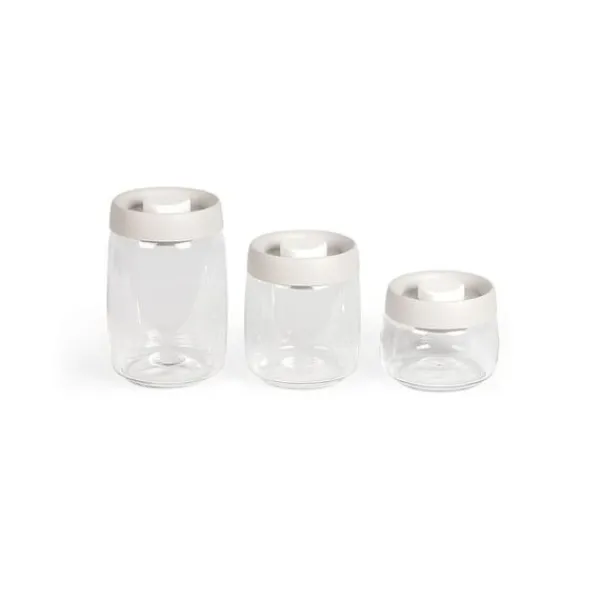 Opbevaringsdåser>Sæt med 3 termokande - LIVOO - MEN401 - 400 ml, 800 ml og 1,2 L - Borosciliatglas - Tåler fryser