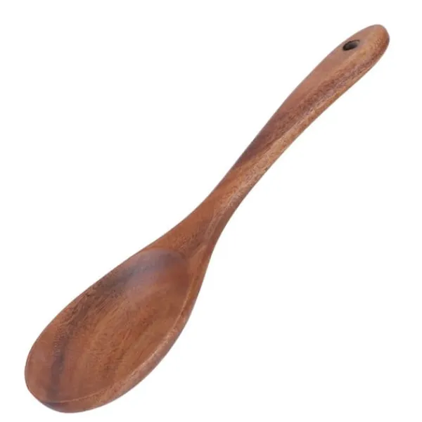 Grydeskeer>Sæt med salatskeer i træ - Teak, fødevaregodkendt, perfekt til køkken og spisestue
