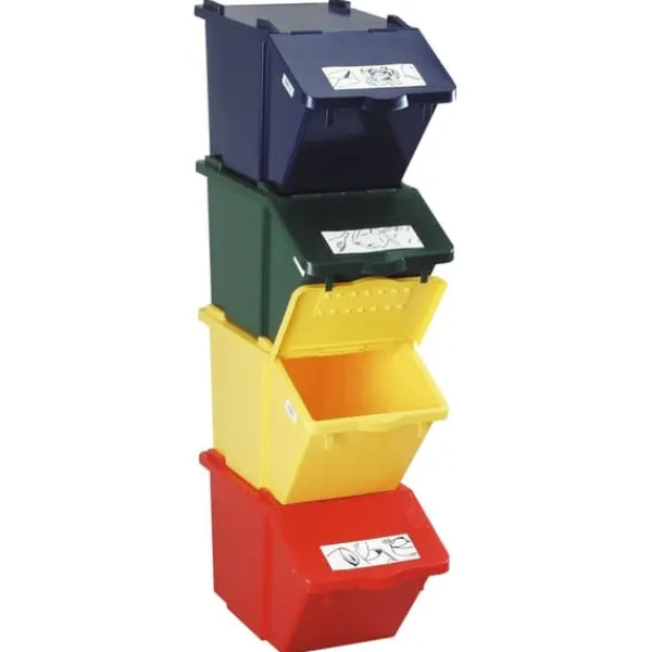 Affaldssorteringsspande>Stabelbar affaldssorteringsbeholder - gul, 45L