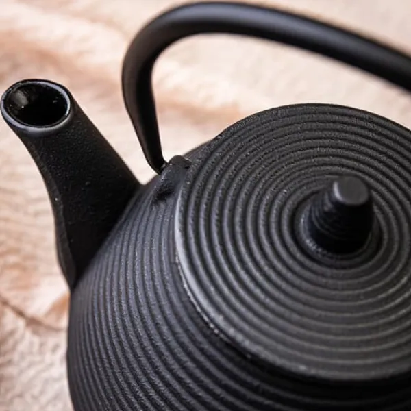 Støbejern tekande 1.0L med støbejerns kopper KINGHOFF KH-1846 Outlet