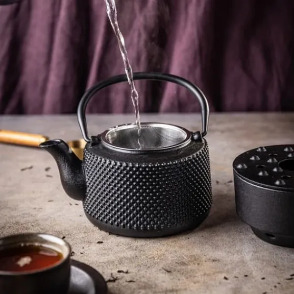 Kaffe- & Tekander>Støbejern tekande med varmelegeme 0,8L KINGHOFF KH-1847
