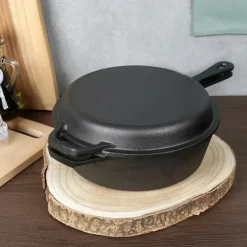 Støbejernsgryde med stegepande CAST LINE 24 cm / 3,5 l Hot