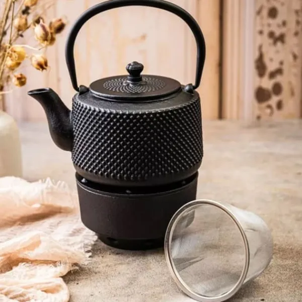 STØBEJRNSKANDE 0,8L MED FILTER OG VARMERE KINGHOFF KH-1847 Best