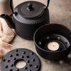 STØBEJRNSKANDE 0,8L MED FILTER OG VARMERE KINGHOFF KH-1847 Best