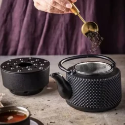 STØBEJRNSKANDE 0,8L MED FILTER OG VARMERE KINGHOFF KH-1847 Best