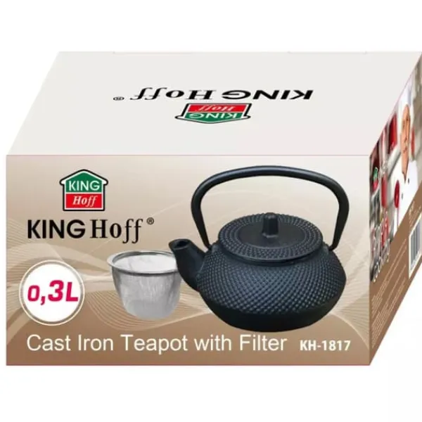 Tebryggere>STØBEJRNSKANDE 300ml MED FILTER KINGHOFF KH-1817