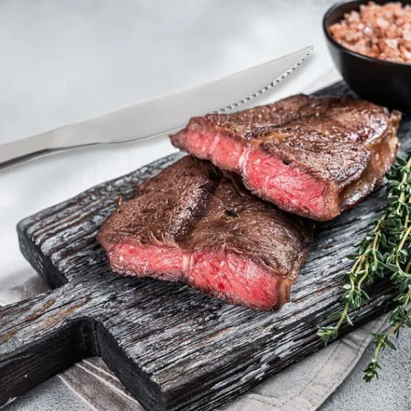 Steak- og burgerknive i stål, 2 stk. Discount