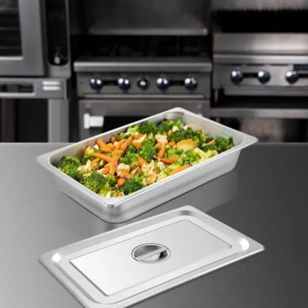 Serveringsfad & Skåle>Steam Table Pan, 4 stk., 53,7x33x9,5 cm, rustfrit stål