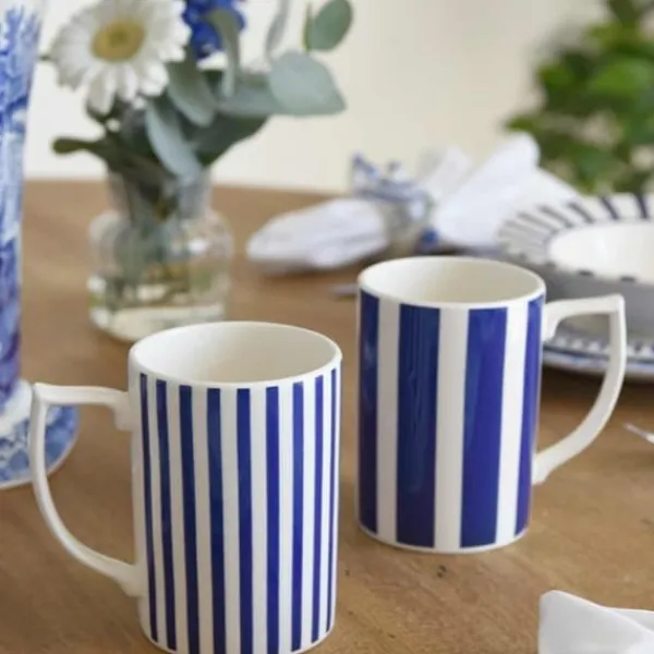 Kaffe- & Teservicer>Steccato Mug Narrow Stripe, 35cl - Spode