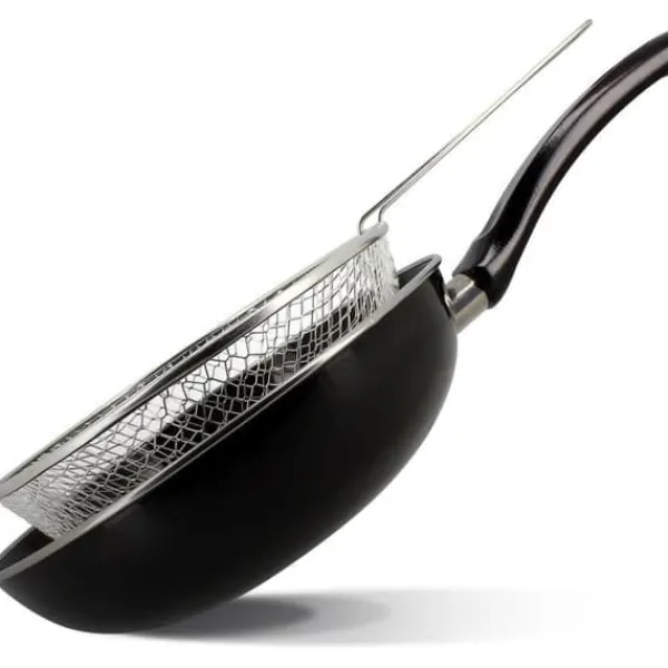 Gryder, Stegepander Og Kasseroller>Stegepande - MENASTYL - 3645749 - Emaljeret stål - Sort - 26 cm - Velegnet til alle kogeplader inklusive induktion