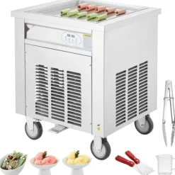 Stegepande til frit iskruller - Rulled Ice Cream Maker 19,7 x 19,7 tommer. Perfekt til lækre dessertoplevelser! Sale
