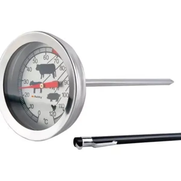 Køkkentermometre>Stegetermometer | Analog kødtermometer i rustfrit stål