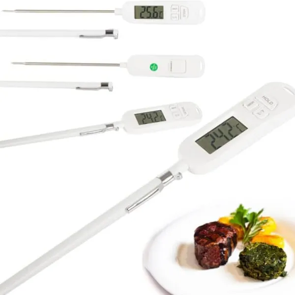 Stegetermometer | Madlavningstermometer med LCD-display Sale
