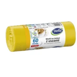 Skraldeposer>Stella Affaldsposer med håndtag til affaldssortering PLAST METAL 60L 14 stk gule