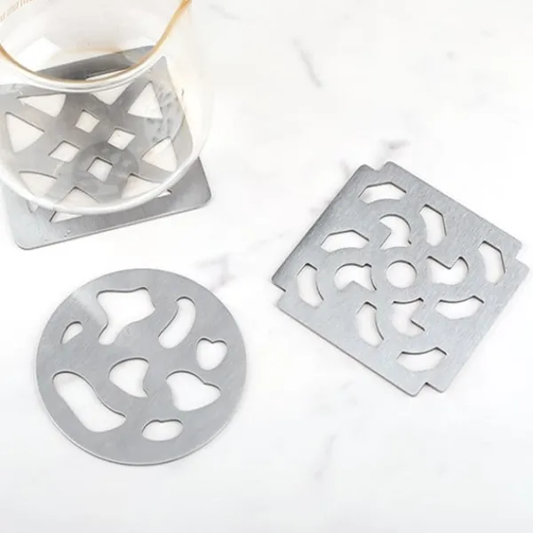 Stilfuld holder til glasbrikker i rustfrit stål til moderne hjem Model 4 Best