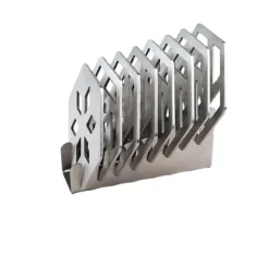 Stilfuld holder til glasbrikker i rustfrit stål til moderne hjem Model 4 Best