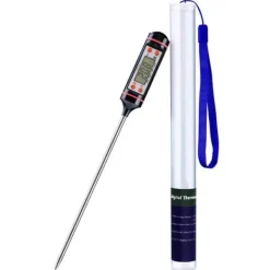 Stilfuldt stegetermometer med LCD Display Sort Outlet