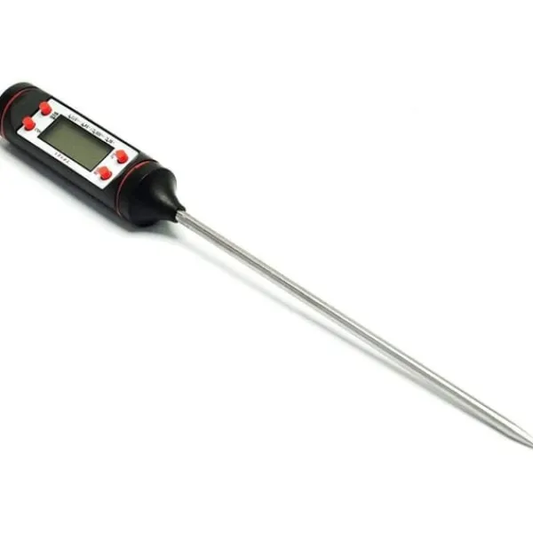 Stilfuldt stegetermometer med LCD Display Sort Outlet