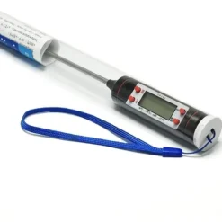 Stilfuldt stegetermometer med LCD Display Sort Outlet