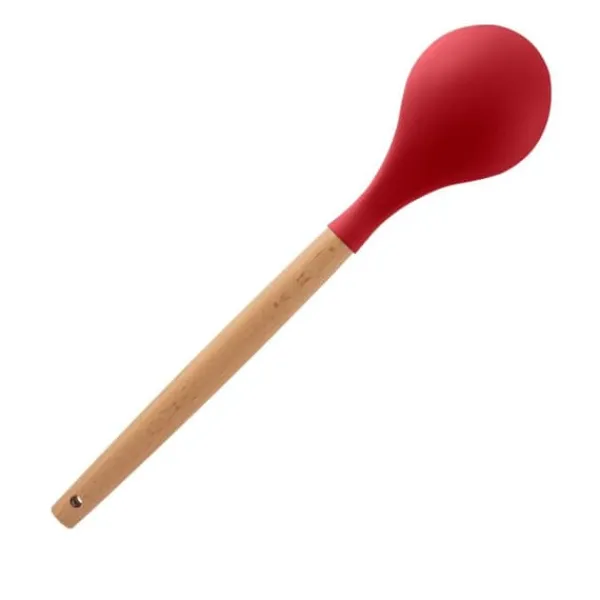 Køkkenudstyrssæt>stk. non-stick silikonebestiksæt og holder Vintage Cuisine rød