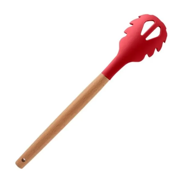 Køkkenudstyrssæt>stk. non-stick silikonebestiksæt og holder Vintage Cuisine rød