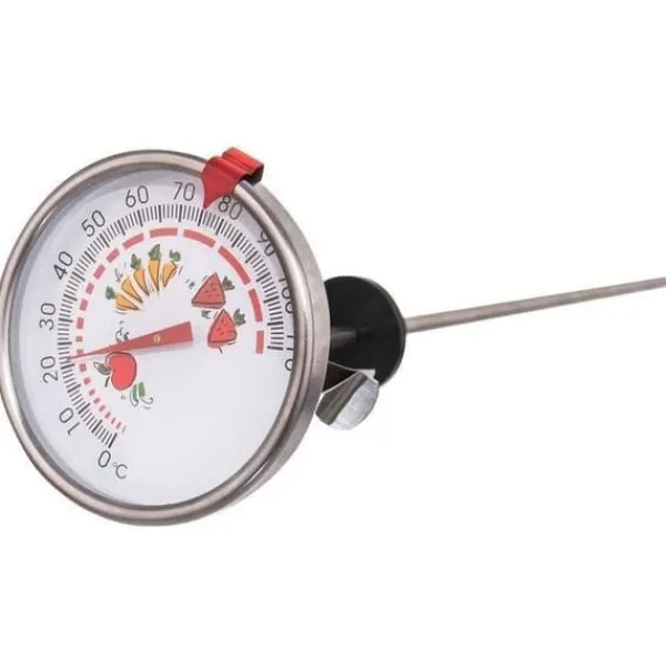 Stålkonserveringstermometer med 28 cm sonde New