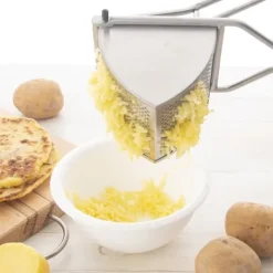 Stålpresse til presning af kartofler, ost, frugt, dumplings, puré, stærk Best