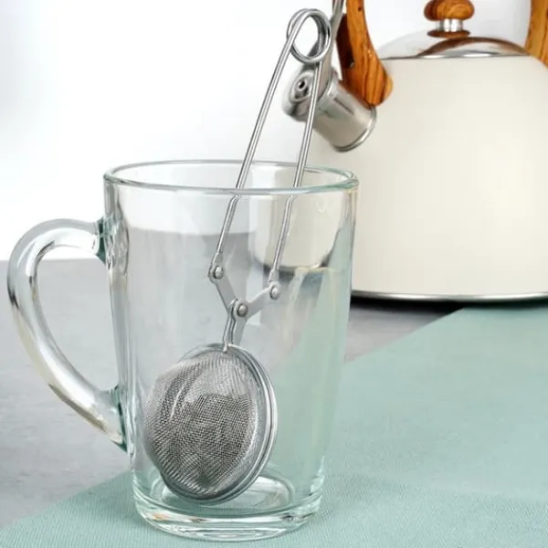 Tefiltre>Stålsi til brygning af te eller urter til en kop eller et glas 5x16 cm VILDE 259721