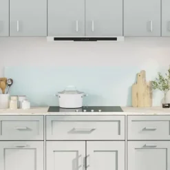 Stænkplader 2 stk. - Hærdet glas til køkken | Størrelse: 80x60 cm | Farve: Hvid Sale