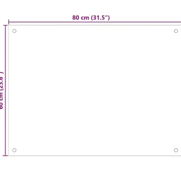 Stænkplader 2 stk. - Hærdet glas til køkken | Størrelse: 80x60 cm | Farve: Hvid Sale