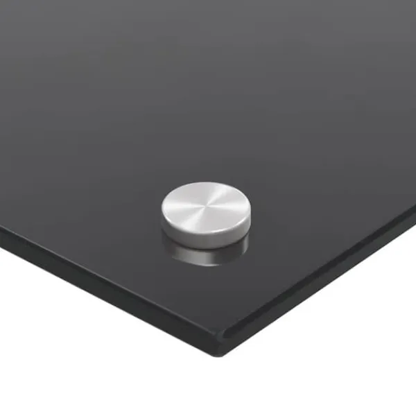 Komfurer>Stænkplader 2 stk. hærdet glas - Stænkbeskyttelse til køkken | Farve: Sort | Størrelse: 80x40 cm