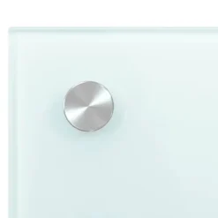 Stænkplader i 2 stk. hærdet glas 70x50 cm | Farve: Hvid Discount