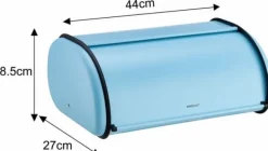 Stor brødspand i stål 44cm matblå KINGHOFF KH-1869 New