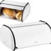 Brødkasser & Brødposer>Stor brødspand i stål 44cm mat hvid KINGHOFF KH-1864