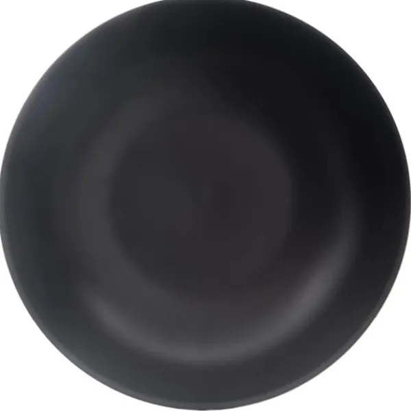 Stor dyb middagstallerken til suppefade Keramik Sort 20,5 cm 800 ml Discount