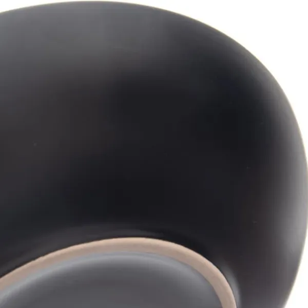 Stor dyb middagstallerken til suppefade Keramik Sort 20,5 cm 800 ml Discount