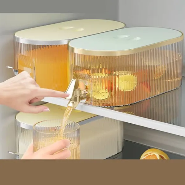 Drikkevareautomater>Stor 5L grøn drikkevaredispenser med god forsegling og temperaturbestandighed