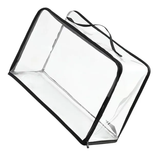 støvpose til håndtasker PVC klar pungbeskytter opbevaringspose med lynlås og håndtag til skab rejse makeup toiletartikler Discount