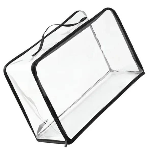 støvpose til håndtasker PVC klar pungbeskytter opbevaringspose med lynlås og håndtag til skab rejse makeup toiletartikler Discount