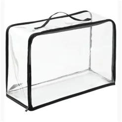 støvpose til håndtasker PVC klar pungbeskytter opbevaringspose med lynlås og håndtag til skab rejse makeup toiletartikler Discount