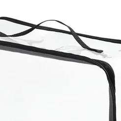 støvpose til håndtasker PVC klar pungbeskytter opbevaringspose med lynlås og håndtag til skab rejse makeup toiletartikler Discount