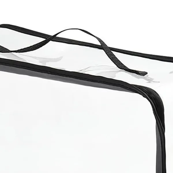 støvpose til håndtasker PVC klar pungbeskytter opbevaringspose med lynlås og håndtag til skab rejse makeup toiletartikler Discount